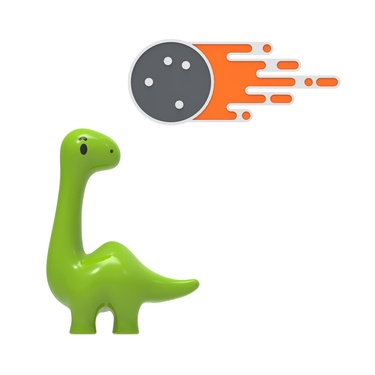  Dino & Meteor Broş Seti