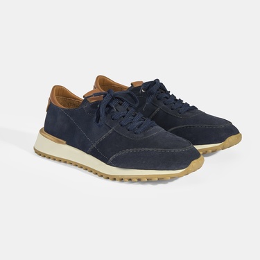  Erkek Lacivert Süet Bağcıklı Günlük Ayakkabı