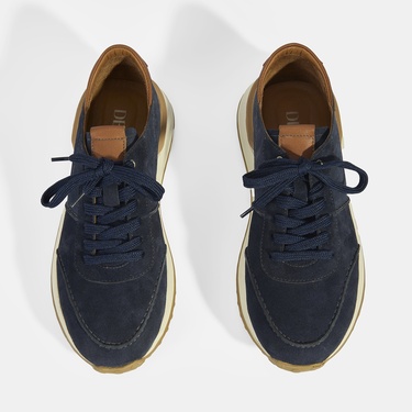  Erkek Lacivert Süet Bağcıklı Günlük Ayakkabı