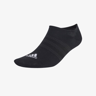  adidas Thin and Light No-Show 3'lü Unisex Siyah Çorap