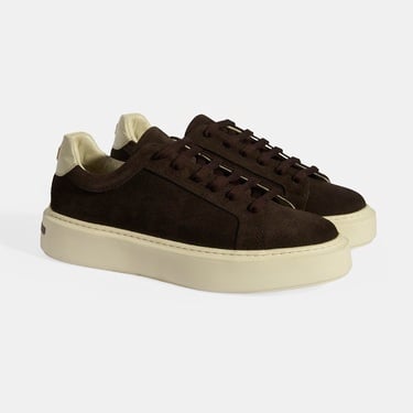  Kadın Kahve Bağcıklı Süet Günlük Ayakkabı