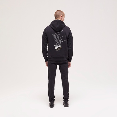  The Kooples Erkek Baskılı Siyah Sweatshirt