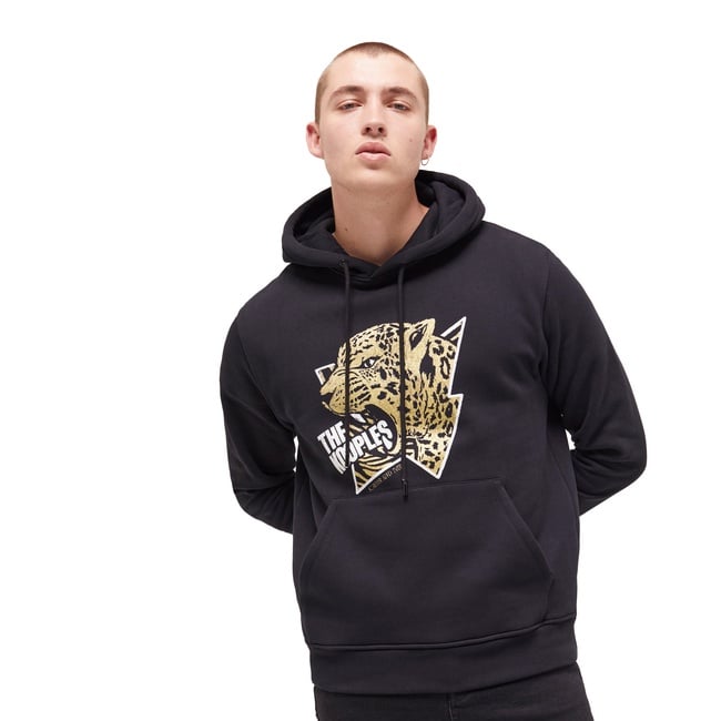  The Kooples Erkek Baskılı Siyah Sweatshirt