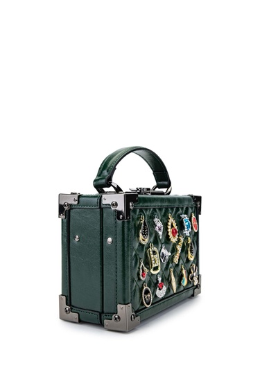  Tamer Tanca Kadın Vegan Yeşil Kol Çantası