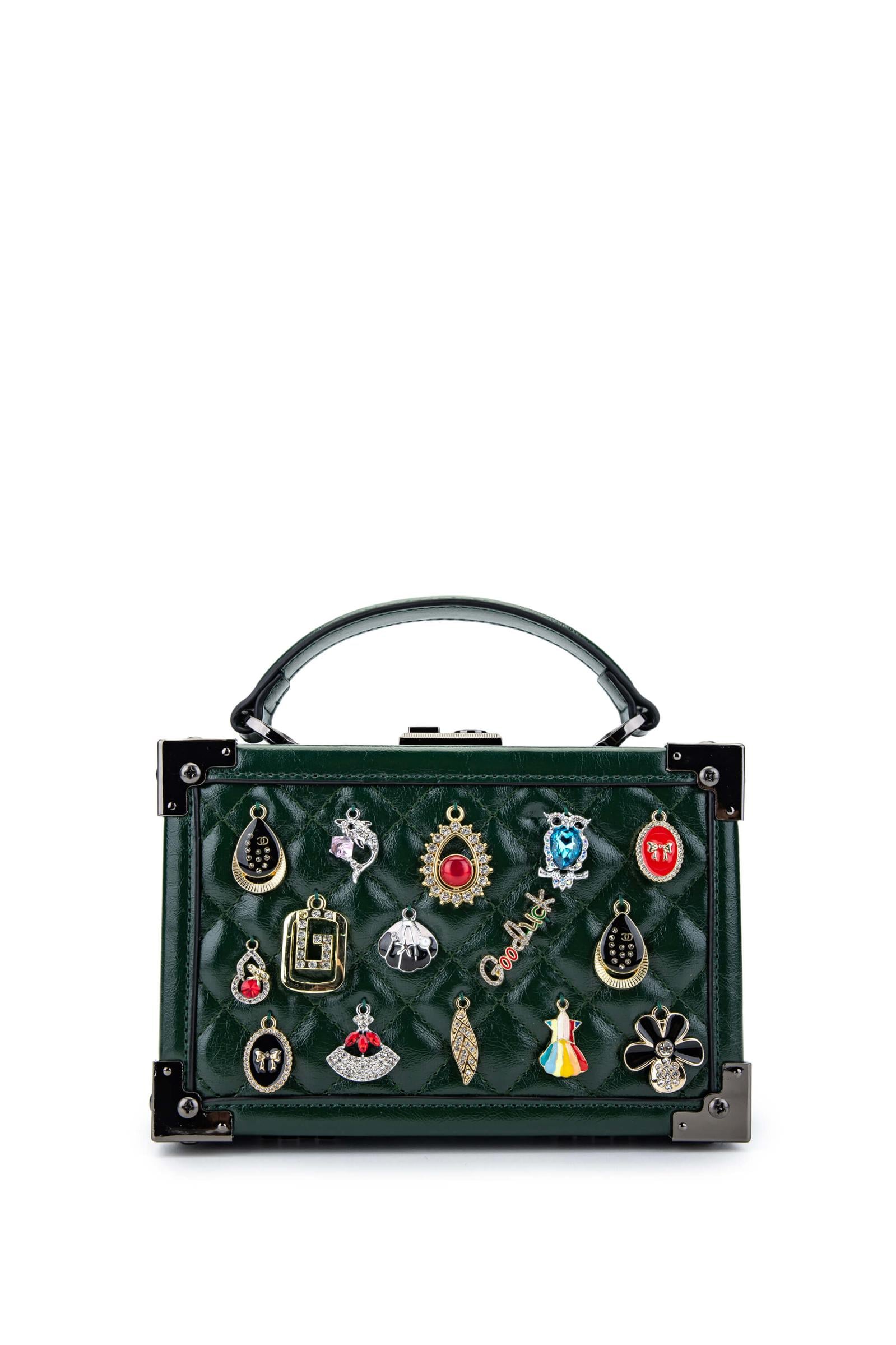  Tamer Tanca Kadın Vegan Yeşil Kol Çantası