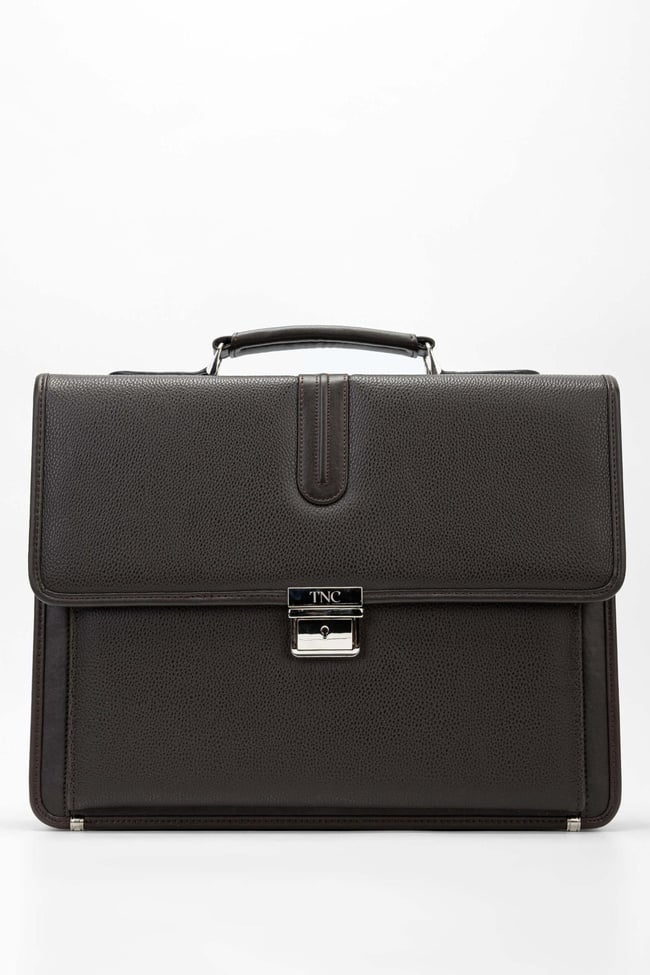  Tamer Tanca Erkek Vegan Kahverengi Evrak Çantası