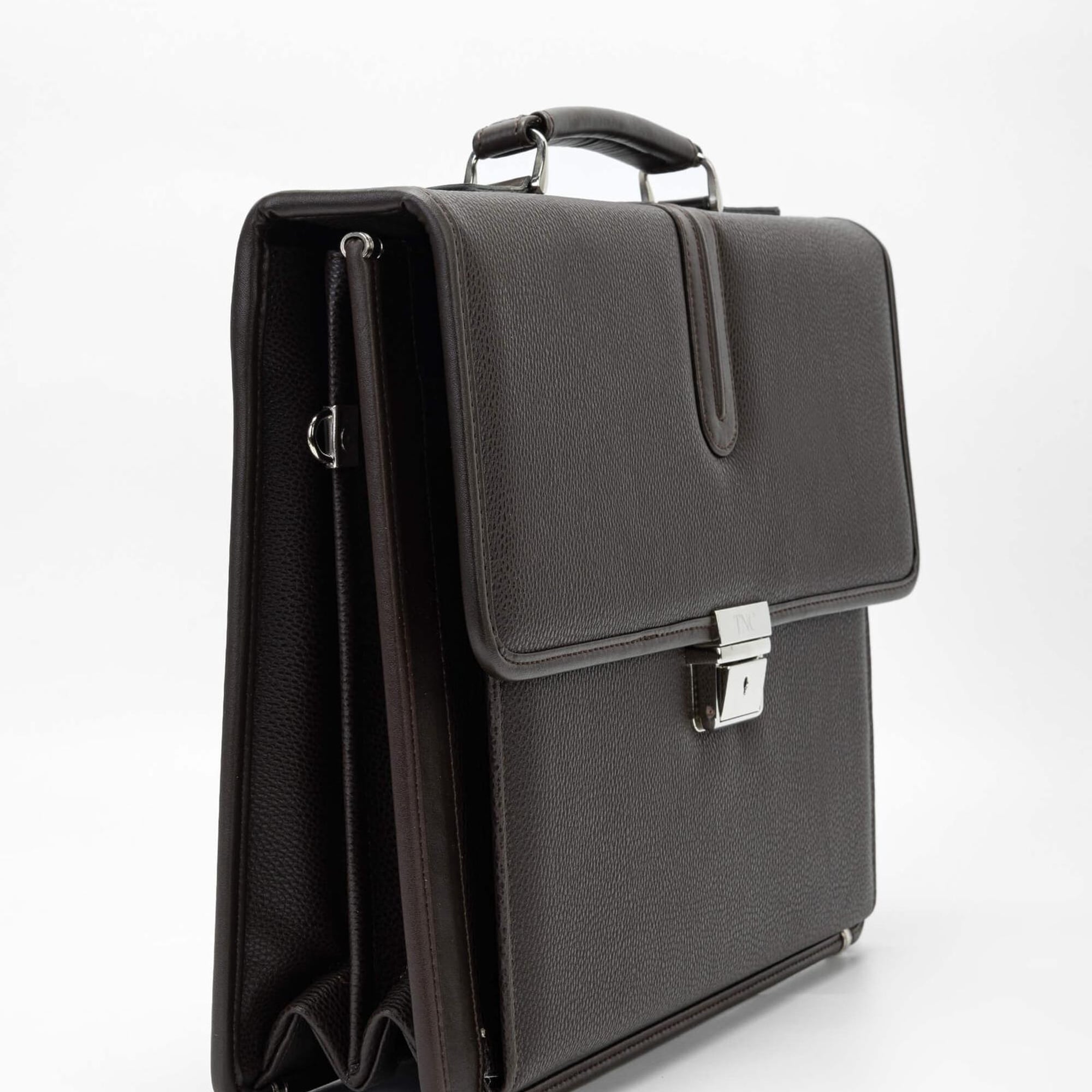 Tamer Tanca Erkek Vegan Kahverengi Evrak Çantası