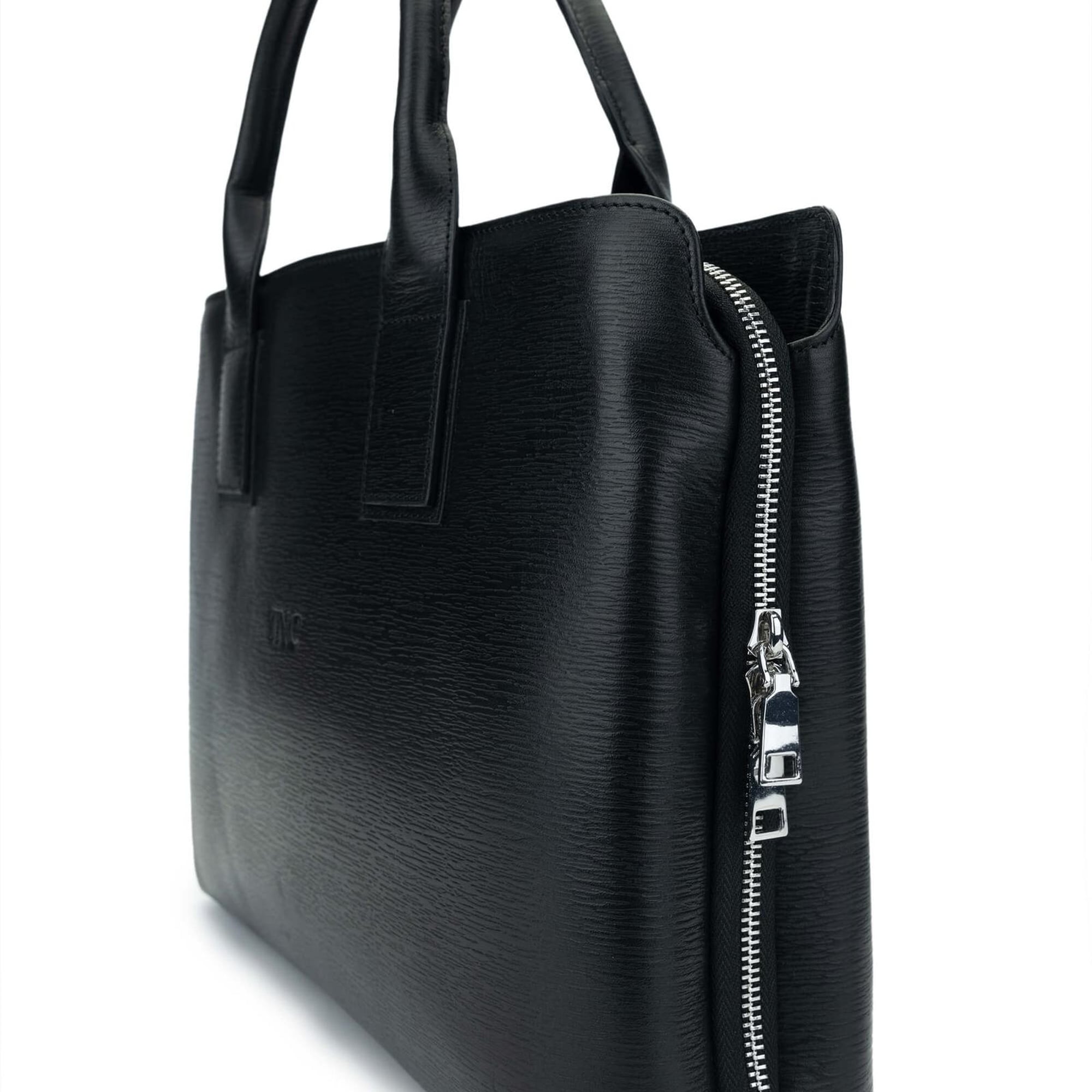 Tamer Tanca Erkek Hakiki Deri Siyah Evrak Çantası