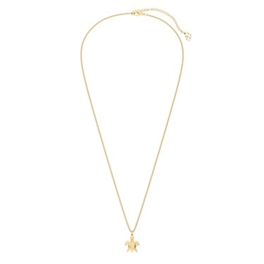  Chocli 18 Ayar Altın Kaplama Kaplumbağa Kolye