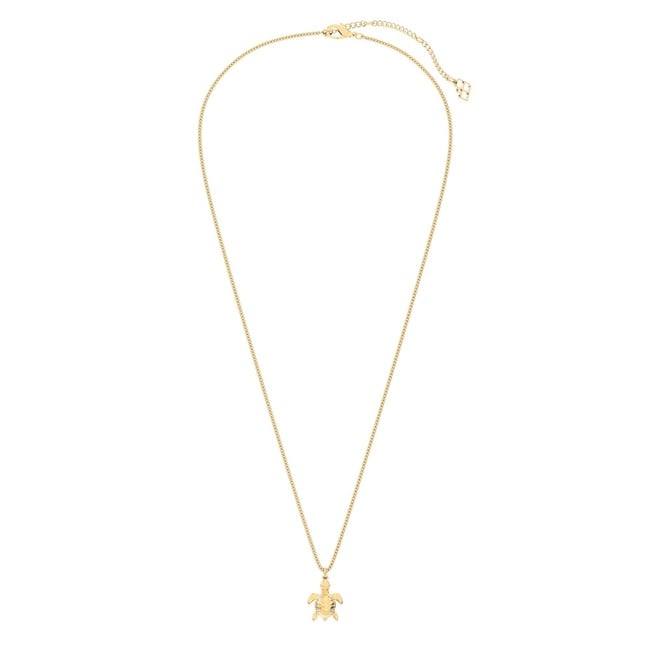  Chocli 18 Ayar Altın Kaplama Kaplumbağa Kolye