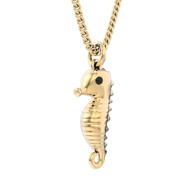  Chocli 18 Ayar Altın Kaplama  Denizatı Kolye