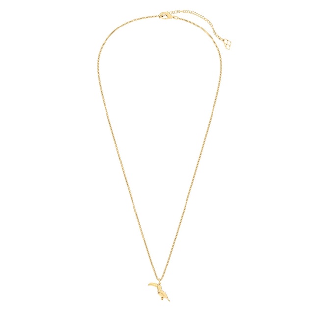  Chocli 18 Ayar Altın Kaplama Tukan Kolye