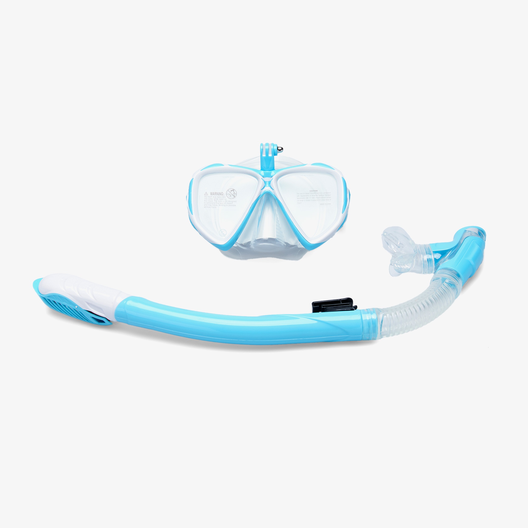 Speedo Dual Lenses Combo Unisex Mavi Şnorkel