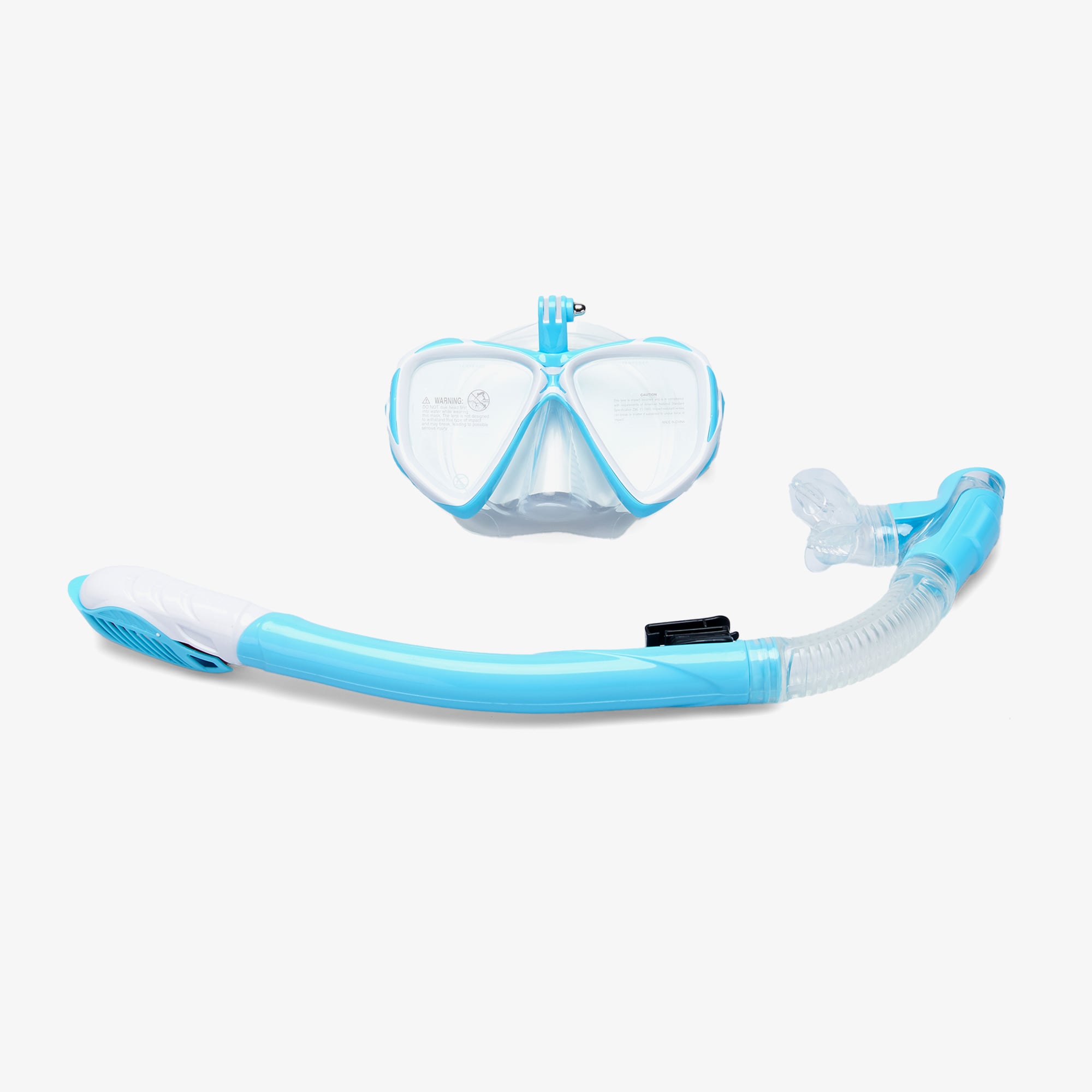  Speedo Dual Lenses Combo Unisex Mavi Şnorkel