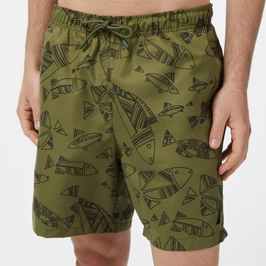  Nautica Erkek Yeşil Mayo Şort