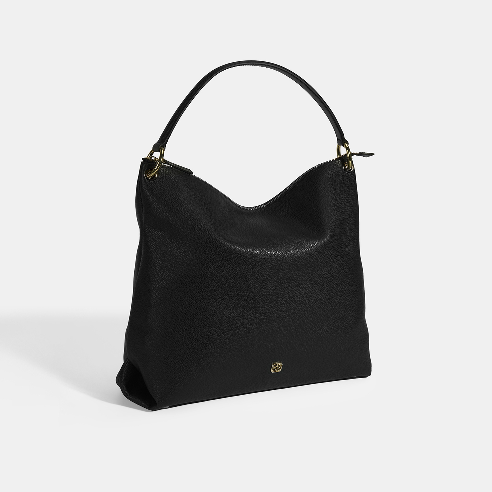 Kadın Siyah Deri Omuz Çantası