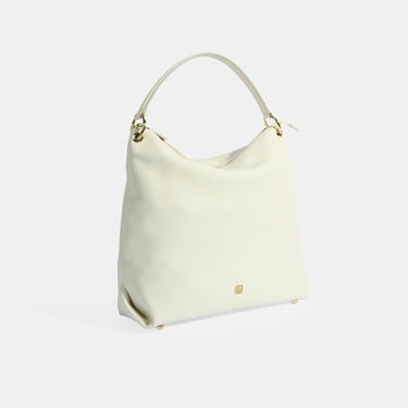  Kadın Beyaz Deri Omuz Çantası