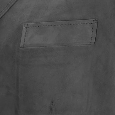  Erkek Gri Süet Blazer Ceket