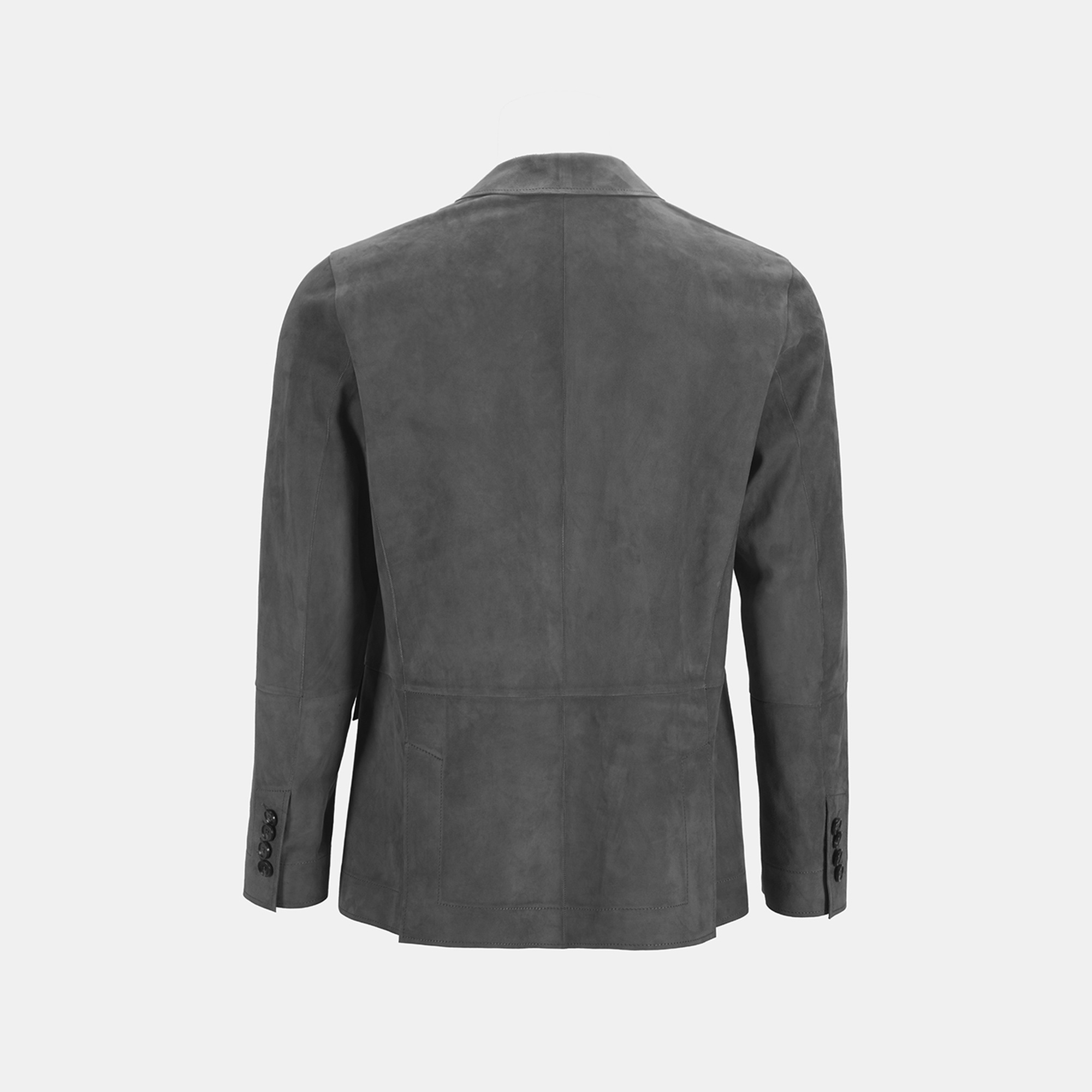 Erkek Gri Süet Blazer Ceket