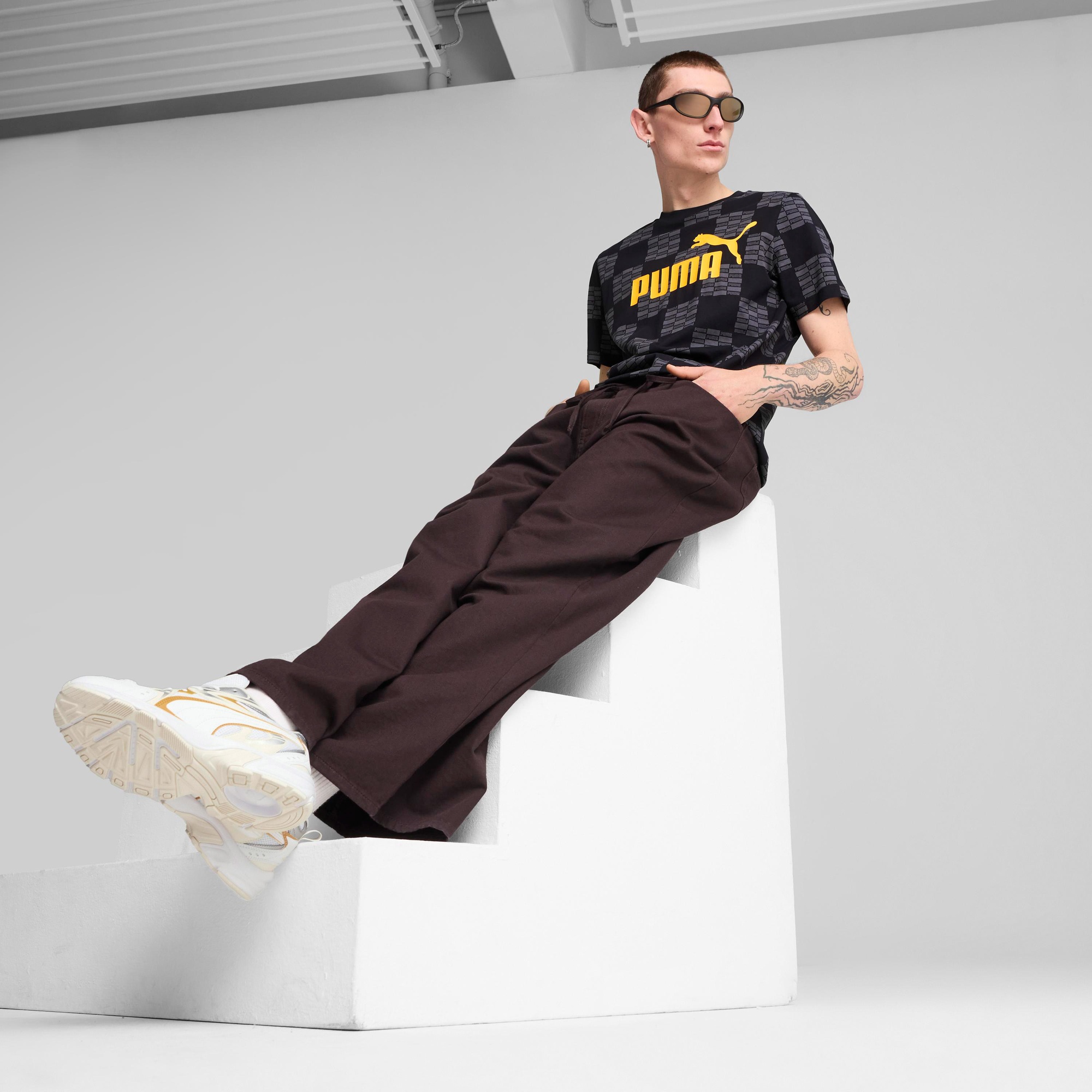 Puma United Aop Erkek Siyah T-Shirt