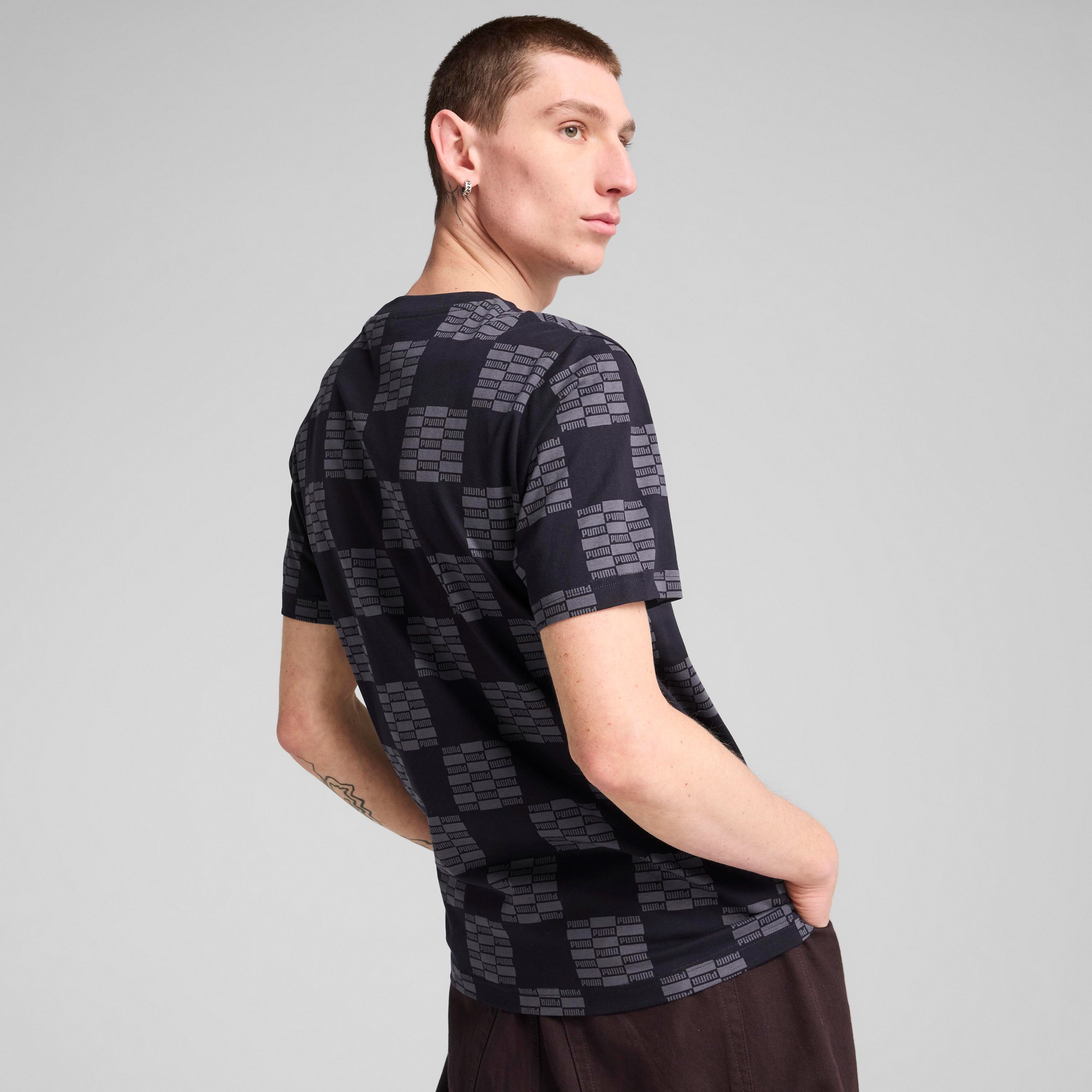 Puma United Aop Erkek Siyah T-Shirt