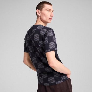  Puma United Aop Erkek Siyah T-Shirt