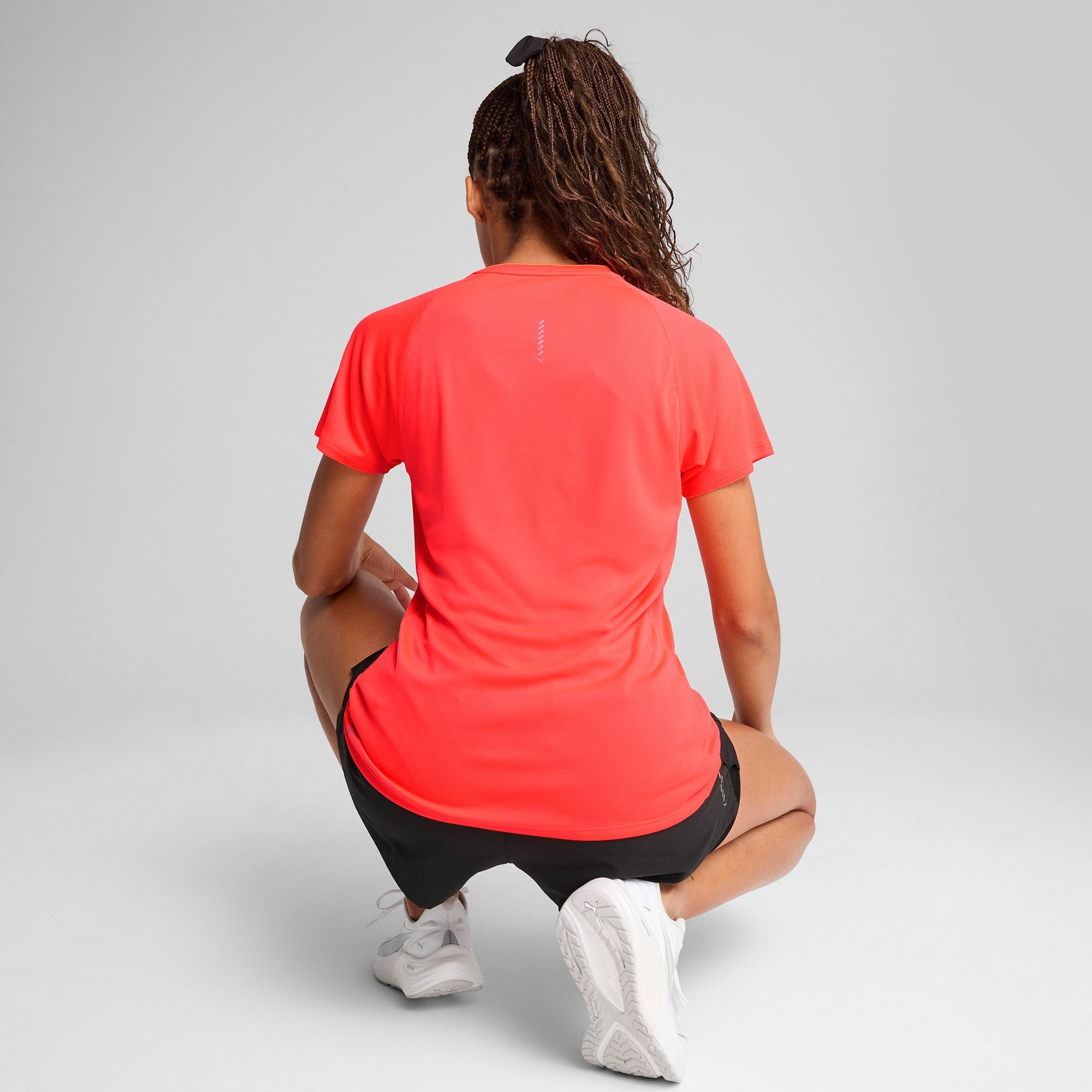 Puma Run Velocity (Poly) Kadın Kırmızı T-Shirt