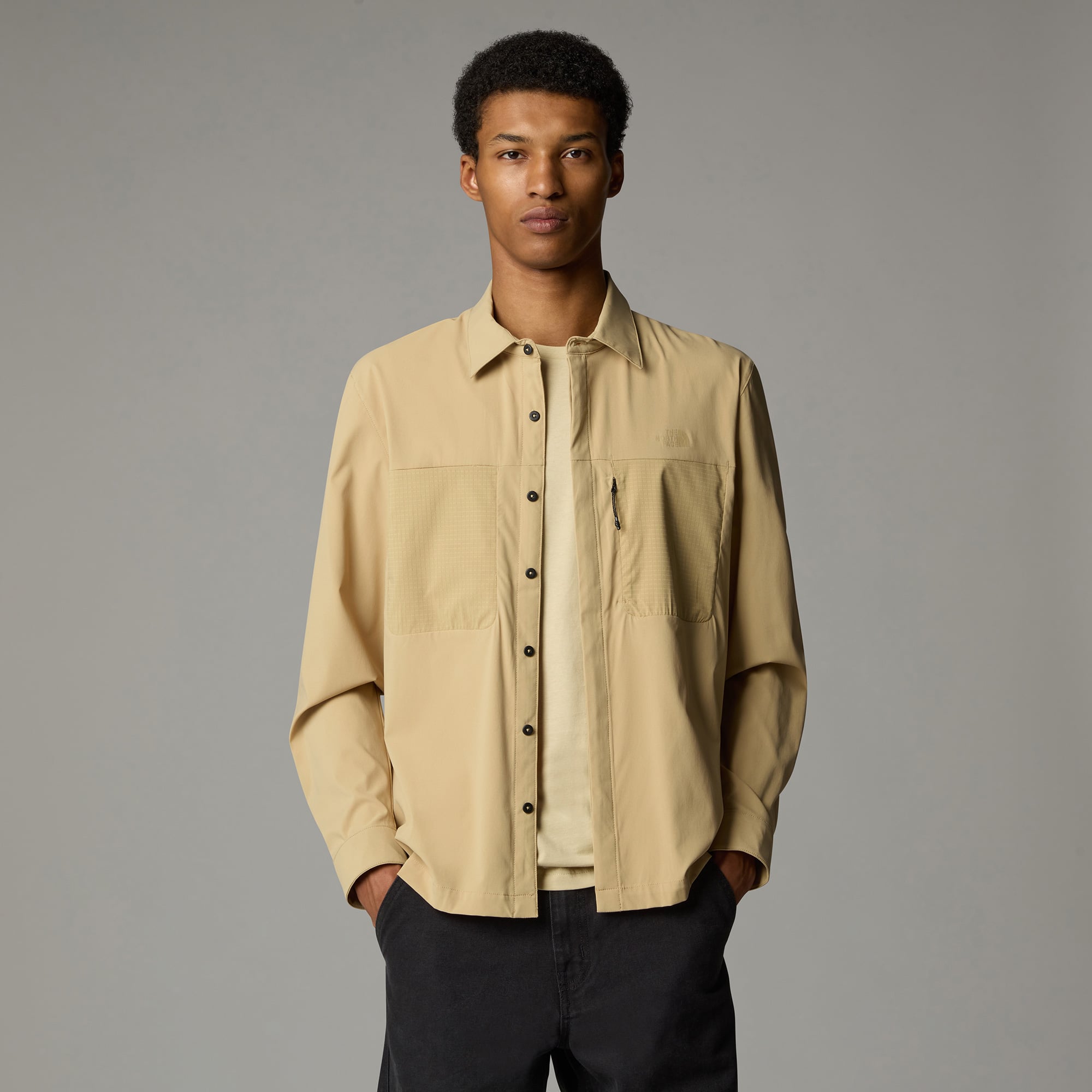  The North Face L/S Lightrange Erkek Haki Gömlek