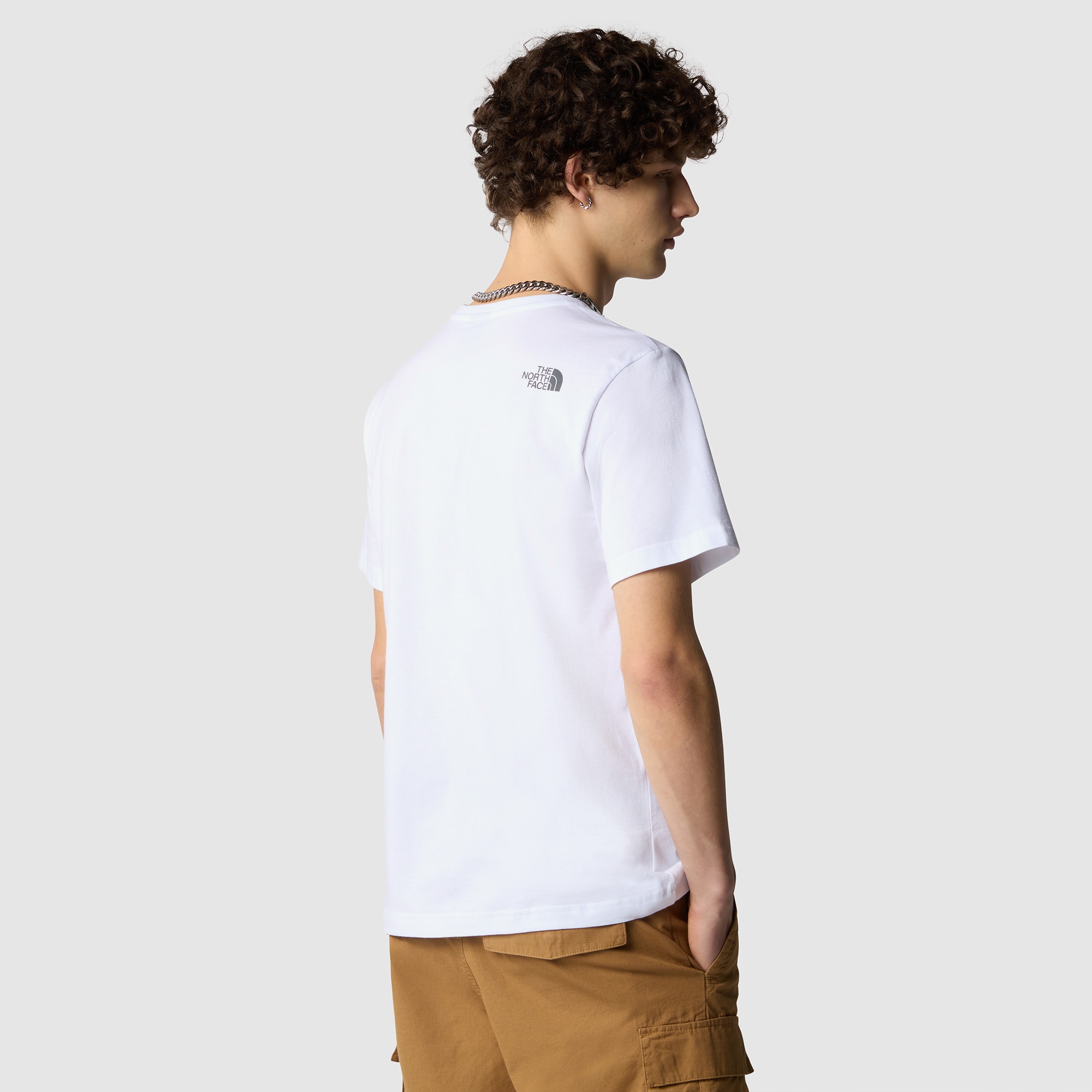 The North Face Mountain Line Erkek Beyaz T-Shirt