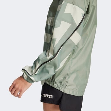  adidas Terrex Multi Printed Wind Kadın Yeşil Ceket