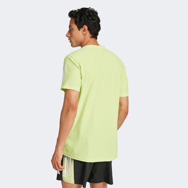 adidas Own The Run Climacool Colorblock Erkek Yeşil Koşu T-Shirt