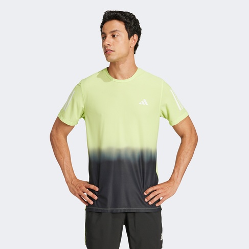  adidas Own The Run Climacool Colorblock Erkek Yeşil Koşu T-Shirt