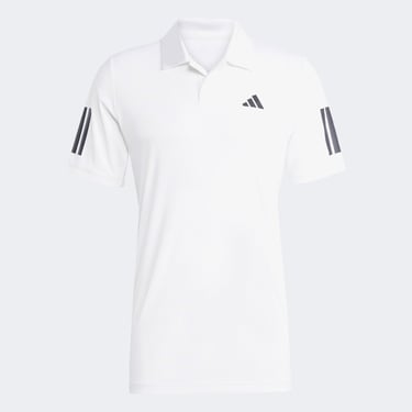  adidas Club 3 Stripes Erkek Beyaz Tenis Polo