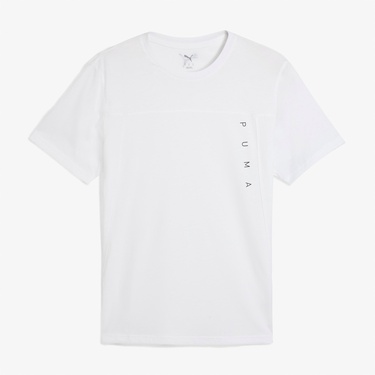  Puma Tad Tech Triblend Erkek Beyaz Antrenman T-Shirt