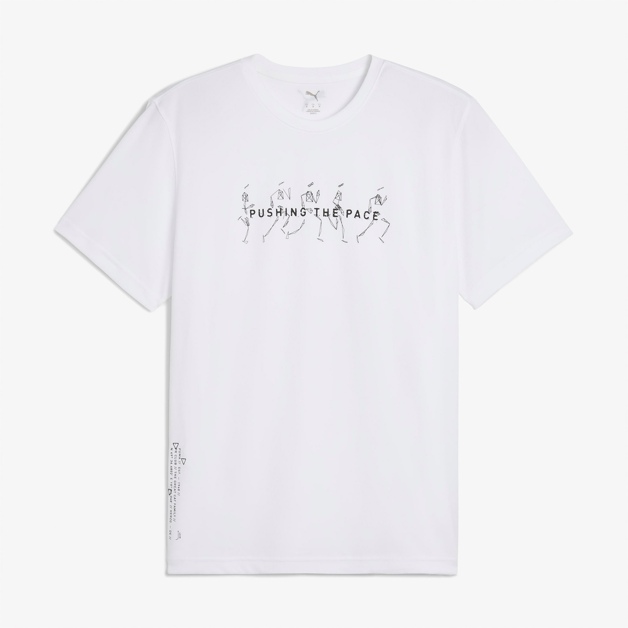 Puma Graphics Running illustratio Erkek Beyaz T-Shirt