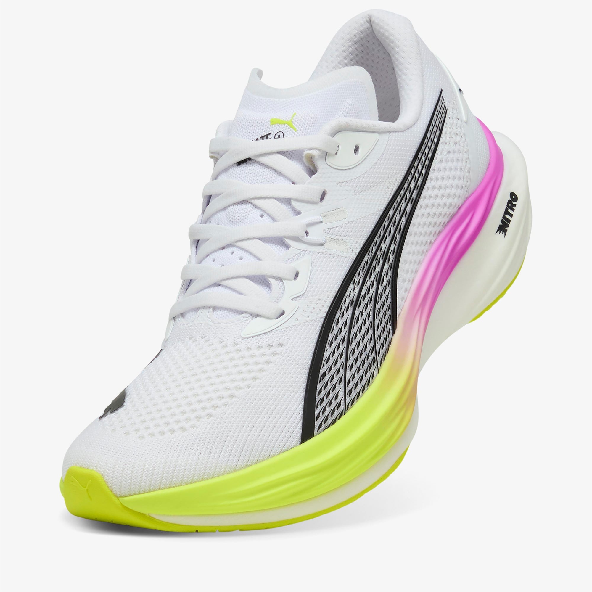 Puma Deviate Nitro 3 Erkek Beyaz Koşu Ayakkabısı