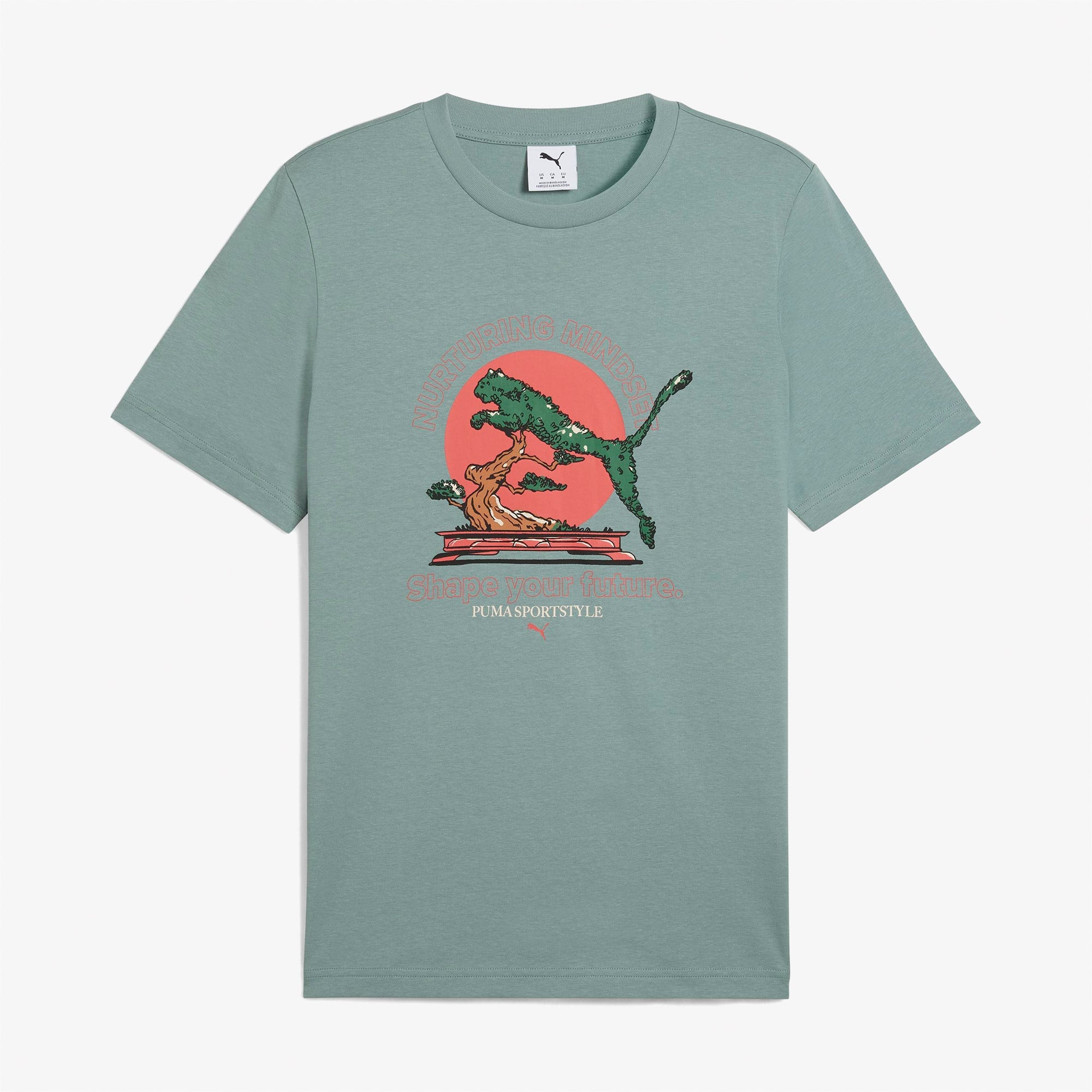 Puma Graphics Bonsai Erkek Yeşil T-Shirt