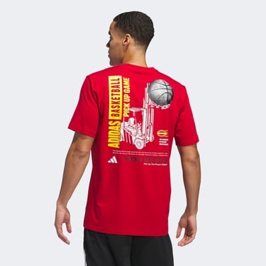  adidas Sum Novelty T 1 Erkek Kırmızı Basketbol T-Shirt