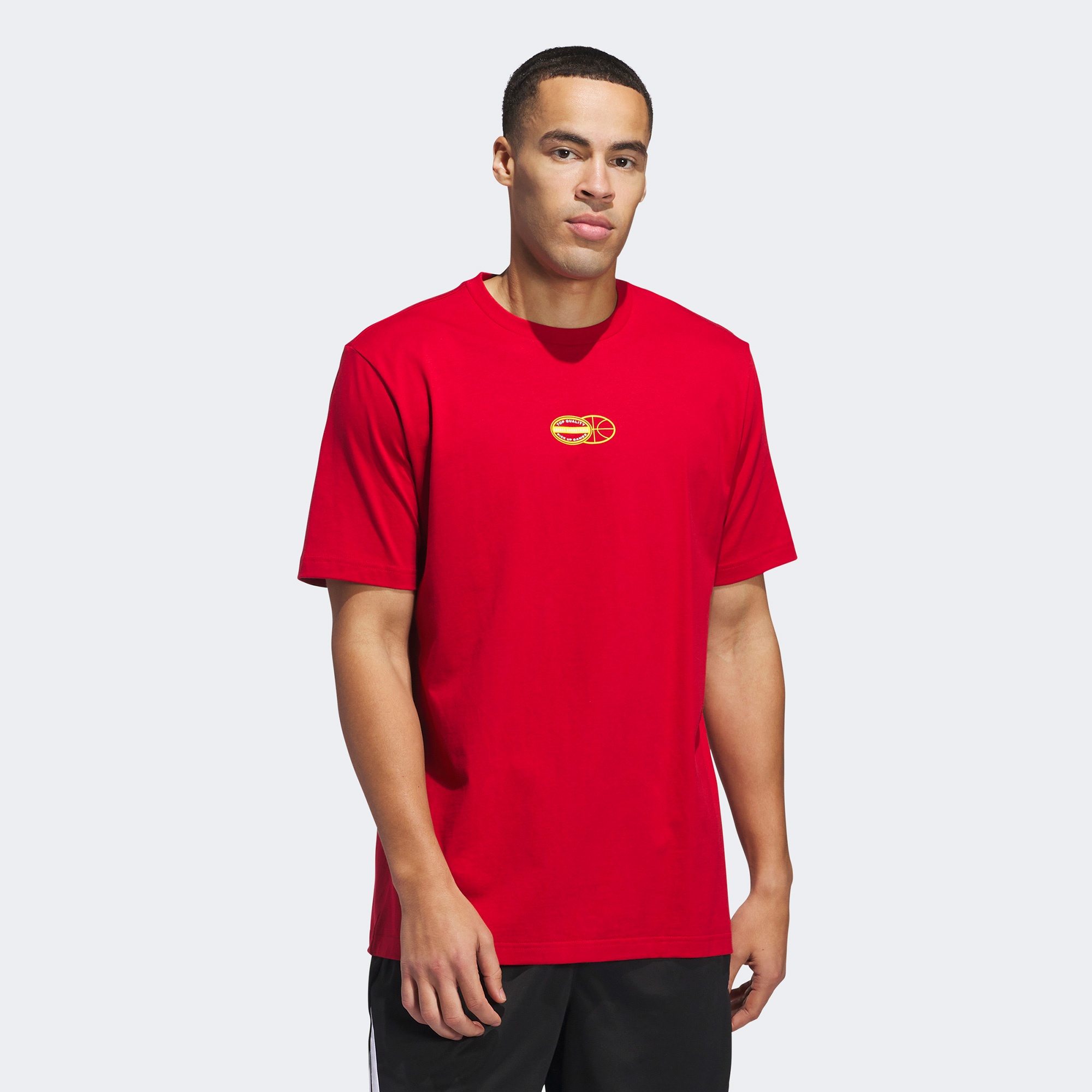 adidas Sum Novelty T 1 Erkek Kırmızı Basketbol T-Shirt