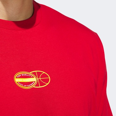  adidas Sum Novelty T 1 Erkek Kırmızı Basketbol T-Shirt