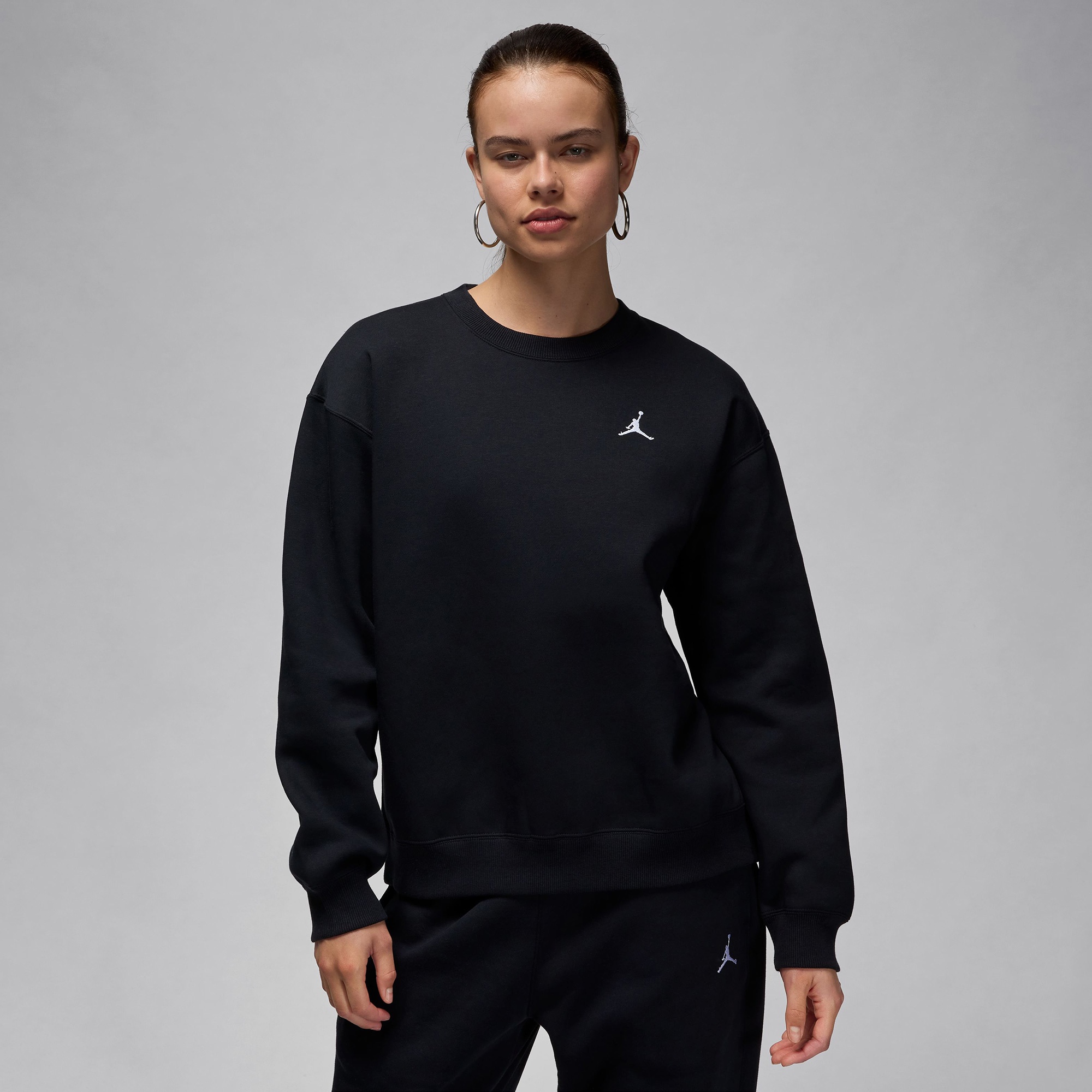 Jordan Brooklyn Fleece Kadın Siyah Sweatshirt