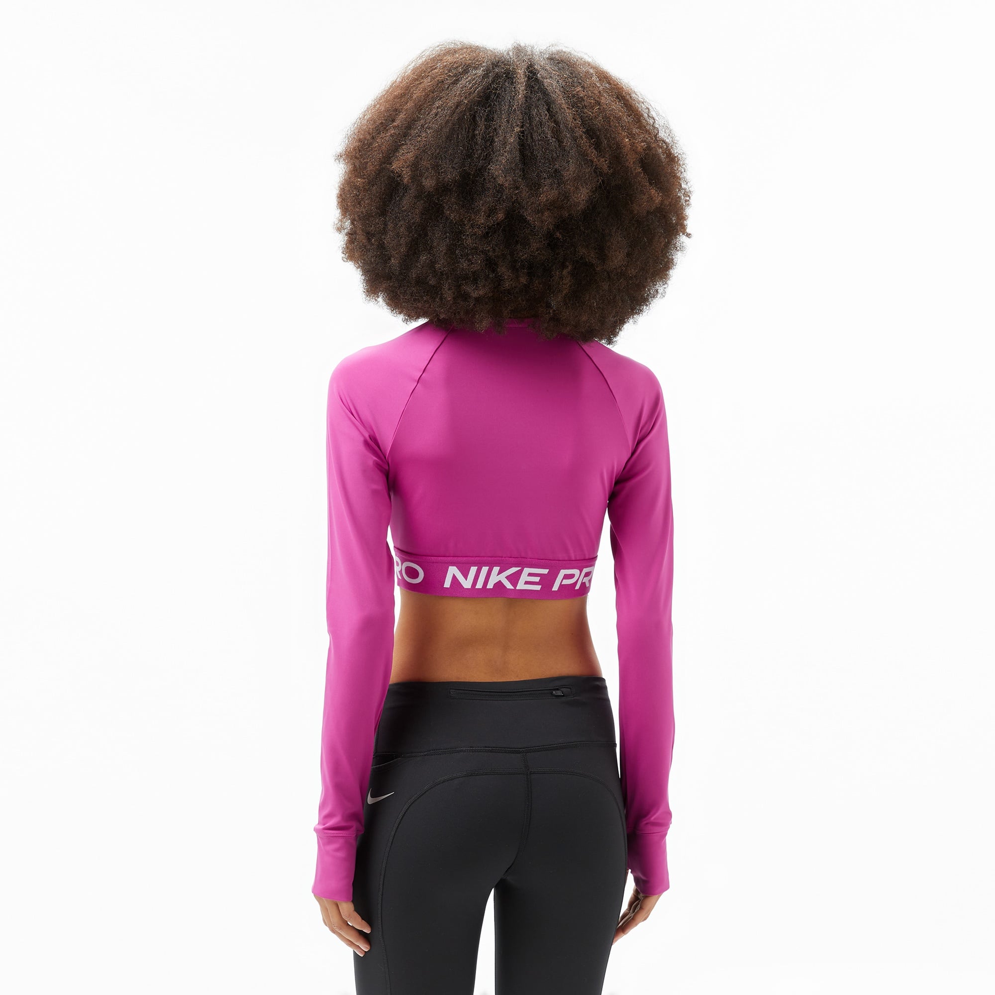 Nike Pro Dri-Fit 365 Kadın Mor Uzun Kollu T-Shirt