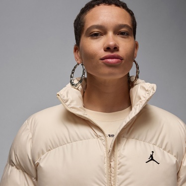  Jordan Puffer Kadın Kahverengi Mont