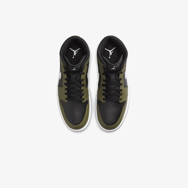  Jordan Air 1 Mid Erkek Siyah Spor Ayakkabı