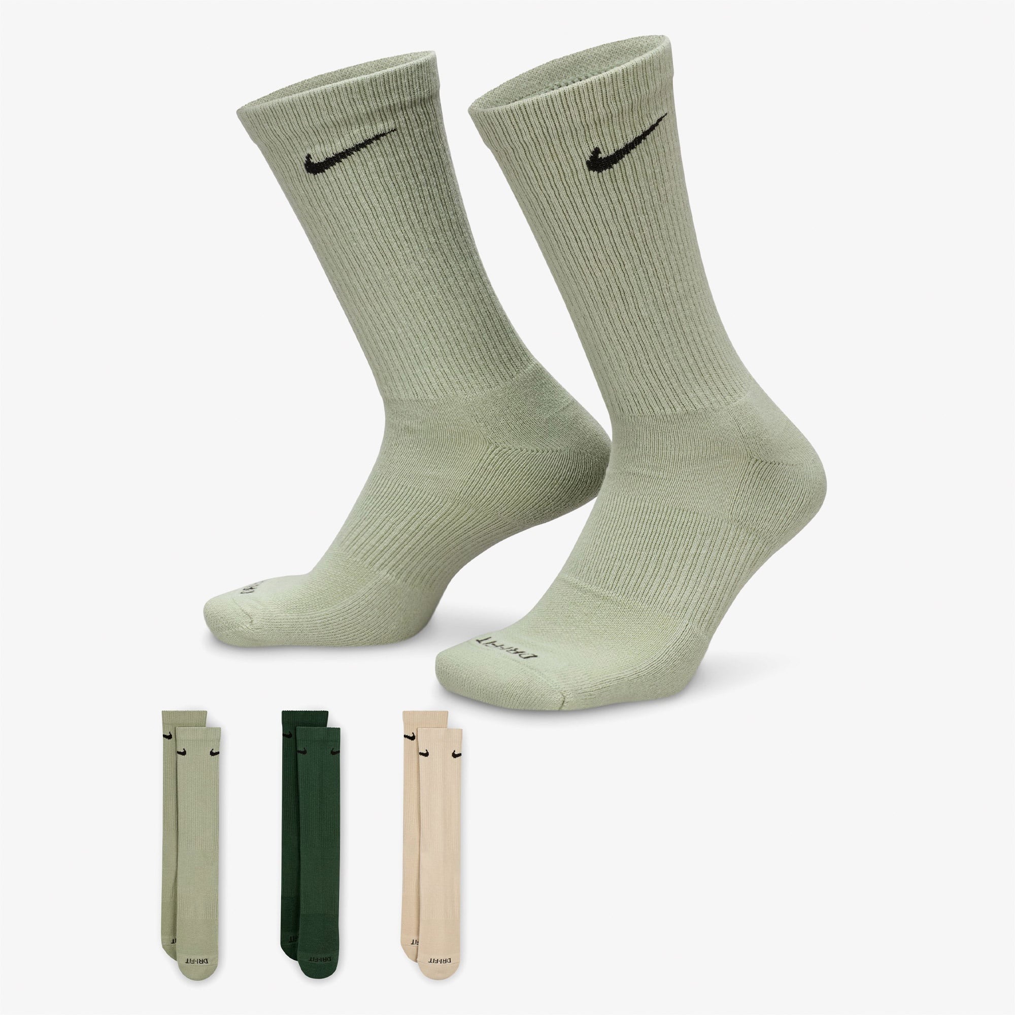 Nike Everyday Plus Cushioned Unisex Renkli 3'lü Çorap
