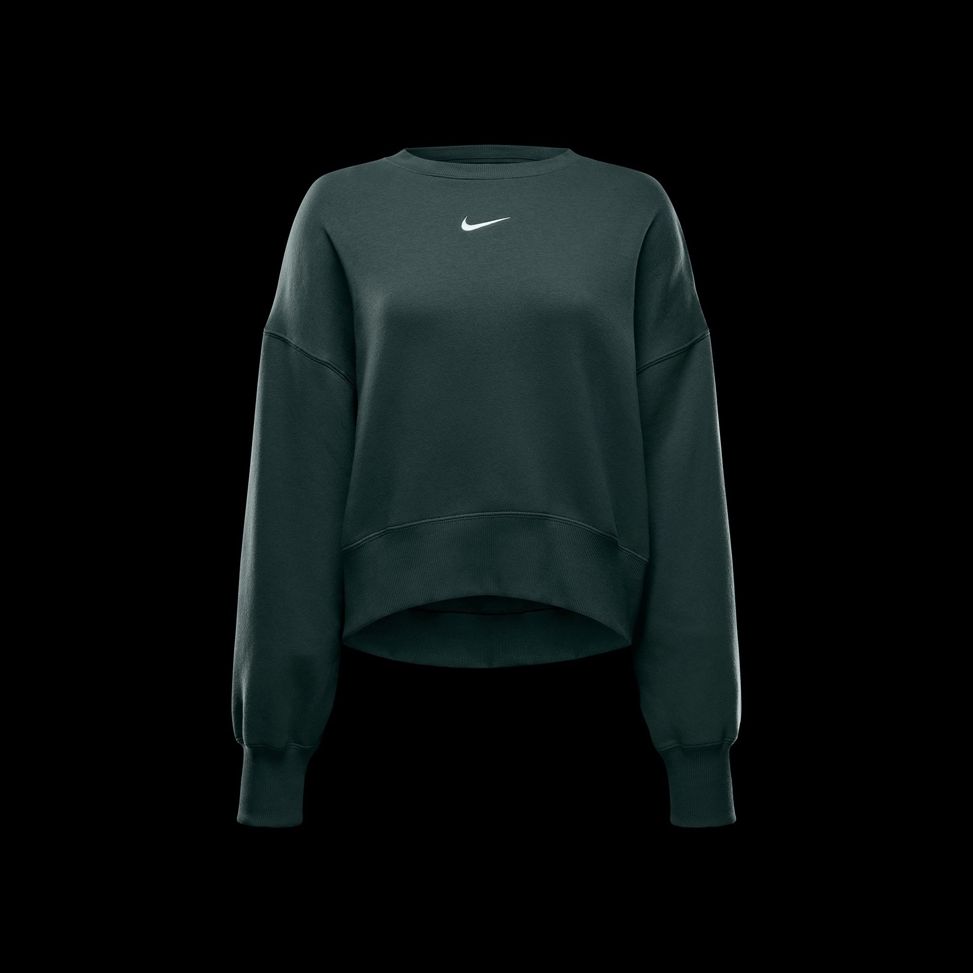 Nike Sportswear Phoenix Fleece Kadın Yeşil Sweatshirt