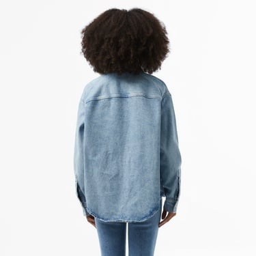  Calvin Klein Jeans Dad Denim Kadın Mavi Gömlek