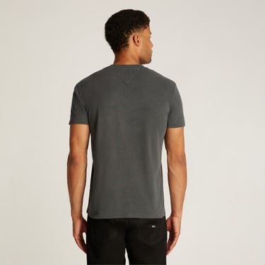  Tommy Jeans Reg Vintage Varsity Erkek Siyah T-Shirt