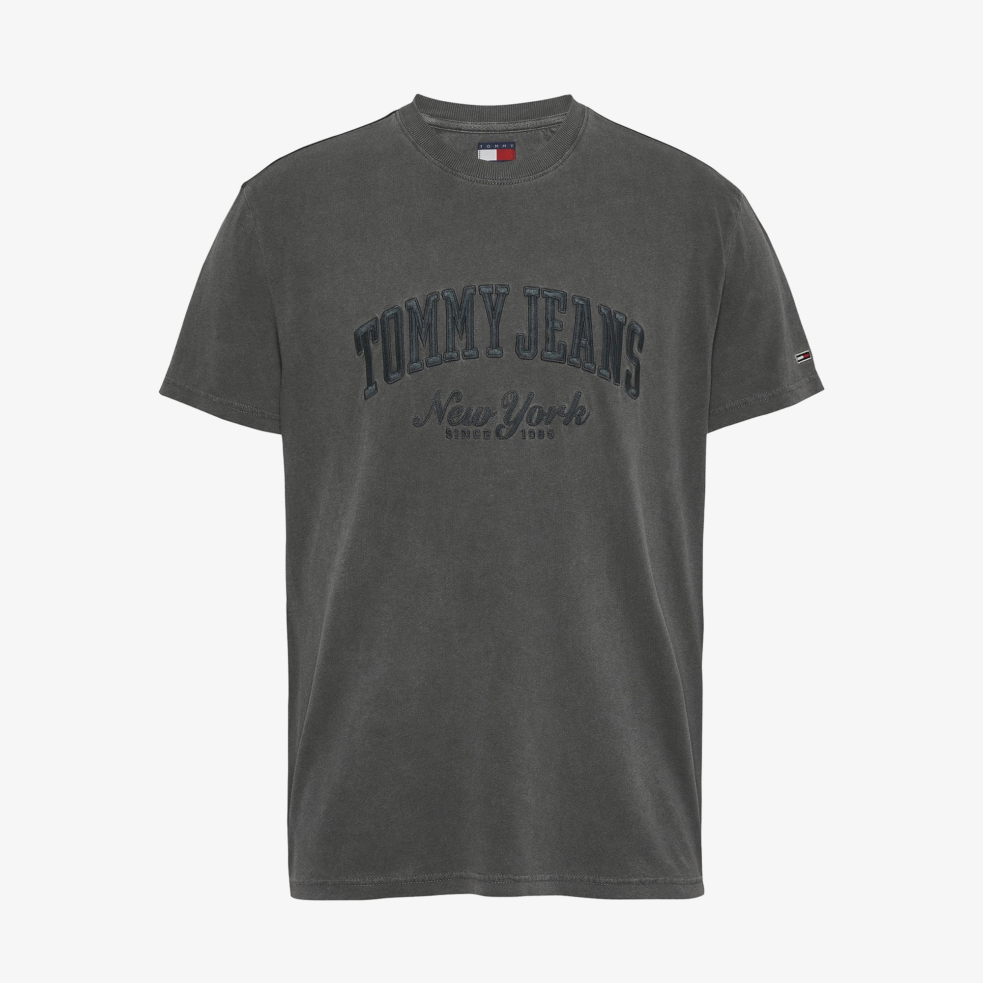 Tommy Jeans Reg Vintage Varsity Erkek Siyah T-Shirt