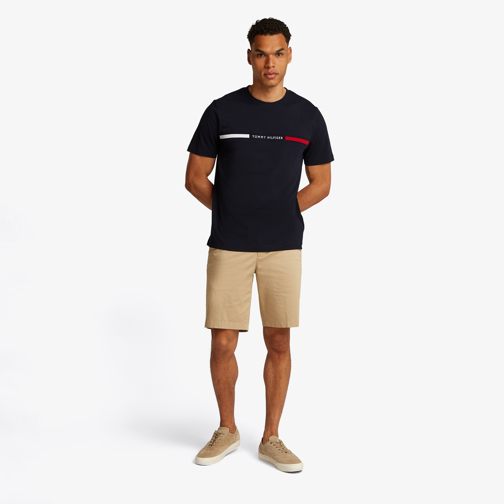 Tommy Hilfiger Brand Love Erkek Lacivert T-Shirt